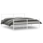 vidaXL Estructura cama metal con cabecero y estribo blanco 193x203 cm vidaXL Estructura cama metal con cabecero y estribo blanco 193x203 cm