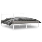vidaXL Estructura de cama de metal con cabecero blanco 183x213 cm vidaXL Estructura de cama de metal con cabecero blanco 183x213 cm
