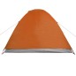 vidaXL Tienda de campaña 2 personas tafetán 185T gris y naranja