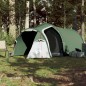 vidaXL Tienda de campaña 4 personas tafetán 185T verde 360x140x105 cm