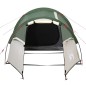 vidaXL Tienda de campaña 4 personas tafetán 185T verde 360x140x105 cm