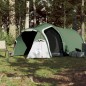vidaXL Tienda de campaña 3 personas tafetán 185T verde 370x185x116 cm
