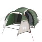 vidaXL Tienda de campaña 3 personas tafetán 185T verde 370x185x116 cm