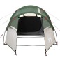 vidaXL Tienda de campaña 3 personas tafetán 185T verde 370x185x116 cm