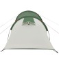 vidaXL Tienda de campaña 3 personas tafetán 185T verde 370x185x116 cm