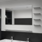 vidaXL Espejo de pared con 5 estantes plateado 100x60 cm vidaXL Espejo de pared con 5 estantes plateado 100x60 cm