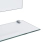 vidaXL Espejo de pared con 5 estantes plateado 100x60 cm vidaXL Espejo de pared con 5 estantes plateado 100x60 cm