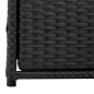 vidaXL Armario de almacenaje de jardín ratán PE negro 55x59x69 cm vidaXL Armario de almacenaje de jardín ratán PE negro 55x59x69 cm