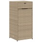 vidaXL Armario de almacenaje de jardín ratán PE beige 55x55x111 cm vidaXL Armario de almacenaje de jardín ratán PE beige 55x55x111 cm
