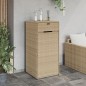 vidaXL Armario de almacenaje de jardín ratán PE beige 55x55x111 cm vidaXL Armario de almacenaje de jardín ratán PE beige 55x55x111 cm
