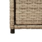 vidaXL Armario de almacenaje de jardín ratán PE beige 55x55x111 cm vidaXL Armario de almacenaje de jardín ratán PE beige 55x55x111 cm
