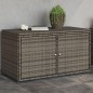 vidaXL Armario de almacenaje de jardín ratán PE gris 110x55x60,5 cm vidaXL Armario de almacenaje de jardín ratán PE gris 110x55x60,5 cm
