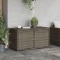 vidaXL Armario de almacenaje de jardín ratán PE gris 110x55x60,5 cm vidaXL Armario de almacenaje de jardín ratán PE gris 110x55x60,5 cm