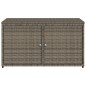 vidaXL Armario de almacenaje de jardín ratán PE gris 110x55x60,5 cm vidaXL Armario de almacenaje de jardín ratán PE gris 110x55x60,5 cm
