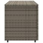 vidaXL Armario de almacenaje de jardín ratán PE gris 110x55x60,5 cm vidaXL Armario de almacenaje de jardín ratán PE gris 110x55x60,5 cm