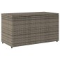 vidaXL Armario de almacenaje de jardín ratán PE gris 110x55x60,5 cm vidaXL Armario de almacenaje de jardín ratán PE gris 110x55x60,5 cm