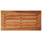 vidaXL Mesa auxiliar jardín tapa madera ratán PE negro 58x27,5x55 cm vidaXL Mesa auxiliar jardín tapa madera ratán PE negro 58x27,5x55 cm