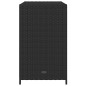 vidaXL Armario de almacenaje de jardín ratán PE negro 83x45x76 cm vidaXL Armario de almacenaje de jardín ratán PE negro 83x45x76 cm