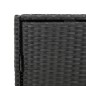vidaXL Armario de almacenaje de jardín ratán PE negro 83x45x76 cm vidaXL Armario de almacenaje de jardín ratán PE negro 83x45x76 cm