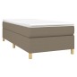 vidaXL Estructura de cama box spring tela gris taupe 90x200 cm vidaXL Estructura de cama box spring tela gris taupe 90x200 cm