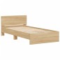 vidaXL Cama con cabecero madera de ingeniería roble Sonoma 100x200 cm vidaXL Cama con cabecero madera de ingeniería roble Sonoma 100x200 cm