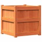 vidaXL Jardineras de exterior 2 uds madera maciza de pino marrón cera vidaXL Jardineras de exterior 2 uds madera maciza de pino marrón cera