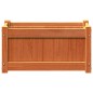vidaXL Jardineras de exterior 2 uds madera maciza de pino marrón cera vidaXL Jardineras de exterior 2 uds madera maciza de pino marrón cera