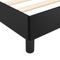 vidaXL Estructura de cama con cabecero cuero sintético negro 160x200cm vidaXL Estructura de cama con cabecero cuero sintético negro 160x200cm