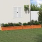 vidaXL Jardineras de exterior 2 uds madera maciza de pino marrón cera