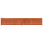 vidaXL Jardineras de exterior 2 uds madera maciza de pino marrón cera