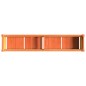 vidaXL Jardinera exterior madera maciza pino marrón cera 150x31x31 cm vidaXL Jardinera exterior madera maciza pino marrón cera 150x31x31 cm
