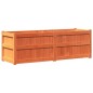 vidaXL Jardinera exterior madera maciza pino marrón cera 150x50x50 cm vidaXL Jardinera exterior madera maciza pino marrón cera 150x50x50 cm