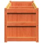 vidaXL Jardinera exterior madera maciza pino marrón cera 150x50x50 cm vidaXL Jardinera exterior madera maciza pino marrón cera 150x50x50 cm