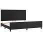 vidaXL Estructura de cama con cabecero cuero sintético negro 200x200cm vidaXL Estructura de cama con cabecero cuero sintético negro 200x200cm