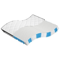 vidaXL Colchón de muelles ensacados Super King Medium Plus 160x200 cm