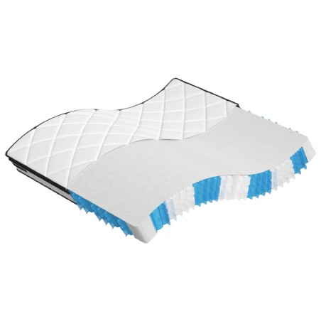 vidaXL Colchón de muelles ensacados Super King Medium Plus 160x200 cm