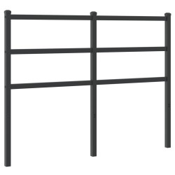 vidaXL Cabecero de metal negro 120 cm