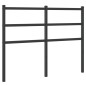 vidaXL Cabecero de metal negro 120 cm vidaXL Cabecero de metal negro 120 cm
