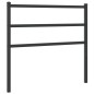 vidaXL Cabecero de metal negro 100 cm vidaXL Cabecero de metal negro 100 cm