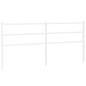 vidaXL Cabecero de metal blanco 200 cm vidaXL Cabecero de metal blanco 200 cm