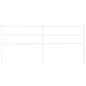 vidaXL Cabecero de metal blanco 200 cm vidaXL Cabecero de metal blanco 200 cm
