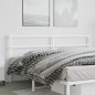 vidaXL Cabecero de metal blanco 180 cm