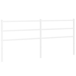 vidaXL Cabecero de metal blanco 180 cm