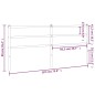 vidaXL Cabecero de metal blanco 180 cm