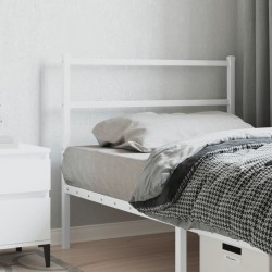 vidaXL Cabecero de metal blanco 107 cm