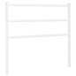 vidaXL Cabecero de metal blanco 107 cm vidaXL Cabecero de metal blanco 107 cm