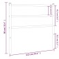 vidaXL Cabecero de metal blanco 107 cm vidaXL Cabecero de metal blanco 107 cm