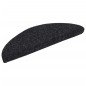vidaXL Alfombrilla de escaleras 15 uds tela punzonada negro 56x17x3 cm vidaXL Alfombrilla de escaleras 15 uds tela punzonada negro 56x17x3 cm