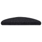 vidaXL Alfombrilla de escaleras 15 uds tela punzonada negro 56x17x3 cm vidaXL Alfombrilla de escaleras 15 uds tela punzonada negro 56x17x3 cm