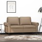 vidaXL Sofá de 2 plazas de cuero sintético color capuchino 120 cm vidaXL Sofá de 2 plazas de cuero sintético color capuchino 120 cm